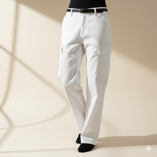 White Cargo Trouser